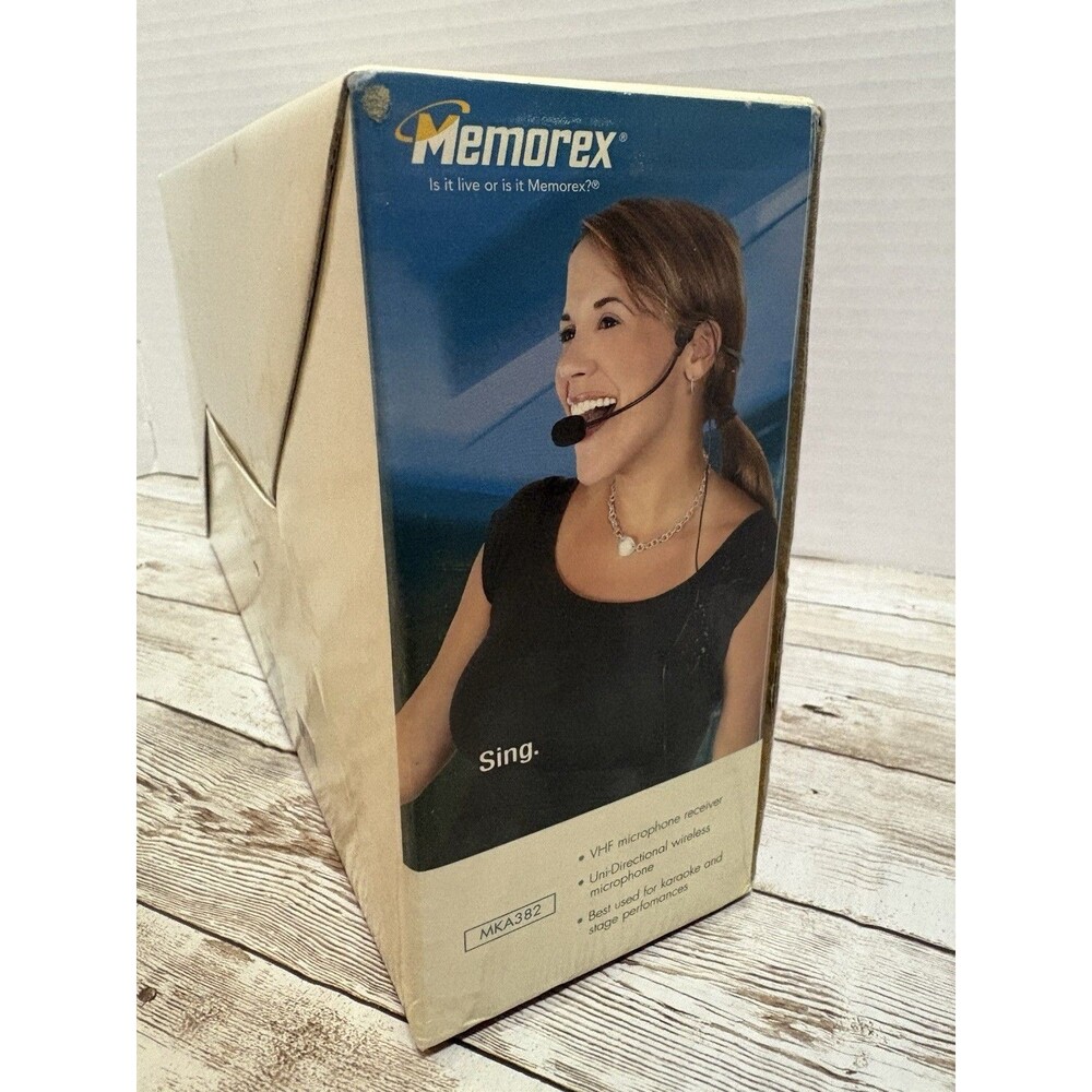 Memorex Wireless Headset Microphone MKA382 New NEVER USED ORIGINAL BOX H1